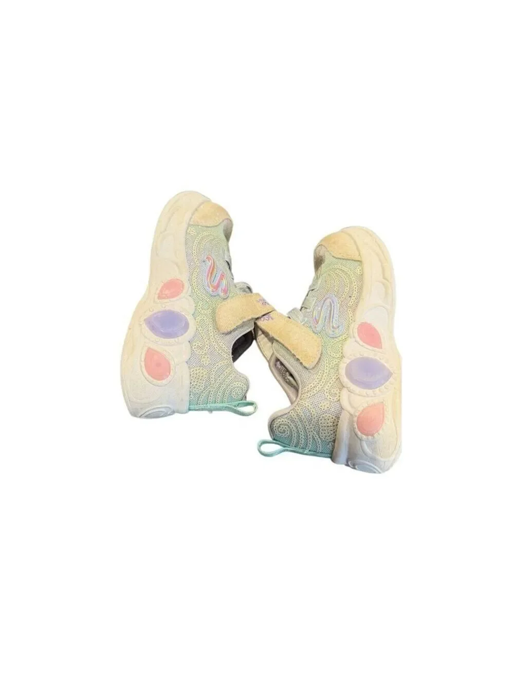 Skechers S-Lights Princess Wishes Light-Up Sneakers Magical Collection sz8
